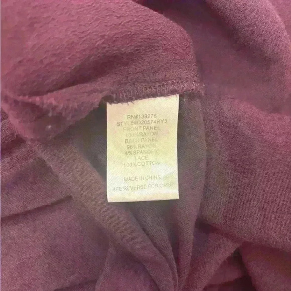 Daniel Rainn Purple Crochet Top From Stitch Fix Size Large - Picture 9 of 9